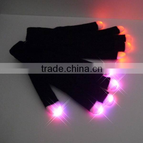 2016 Highly specialized gloves Wholesale Lighting Up LED Gloves high quality promotional led gloves