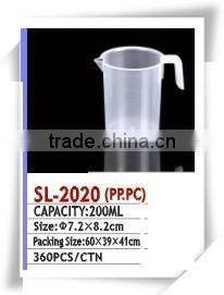 hot factory sell 200ml graduated plastic measuring cup with spout mc024