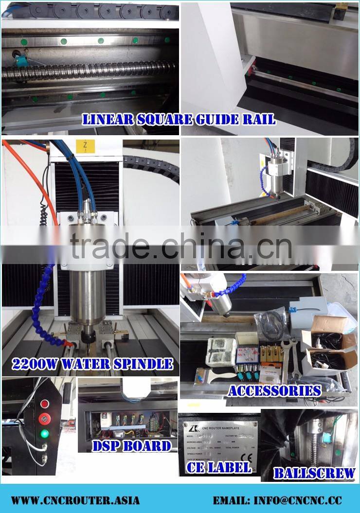 Stone Metal Wood Arcylic Aluminum Composite Panel Engraving And Cutting Machine CNC Router 600*900*200mm (XYZ) With DSP Control