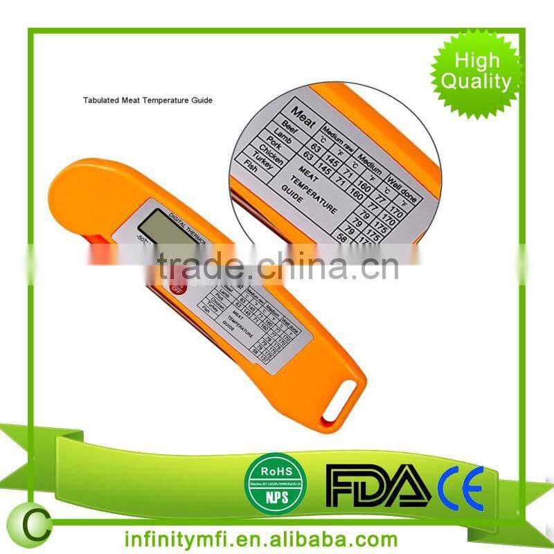 Amazon best selling Instant Read Digital Food Thermometer With Collapsible Probe, Meat Thermometer for Grill,BBQ,Oven,Cooking