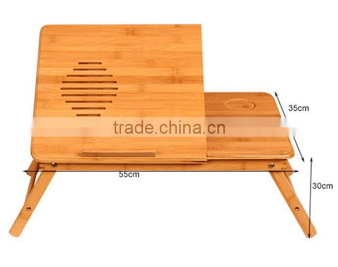 Bamboo folded laptop bedtable