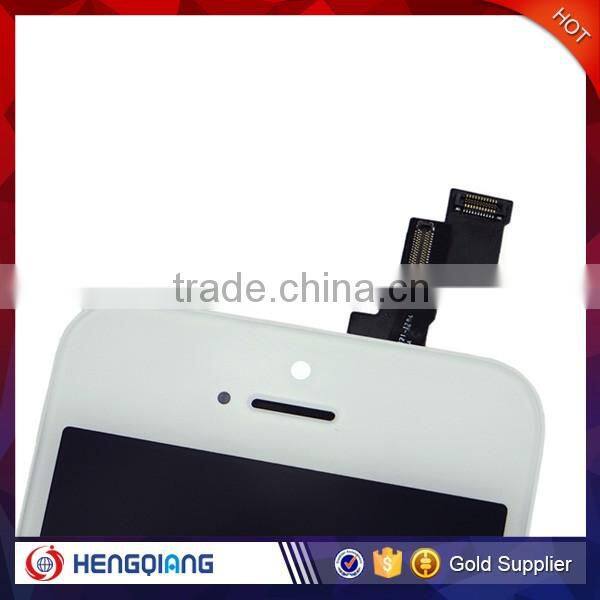 China factory price white LCD Display + Touch Screen Digitizer + Frame Assembly replacement for iPhone 5s