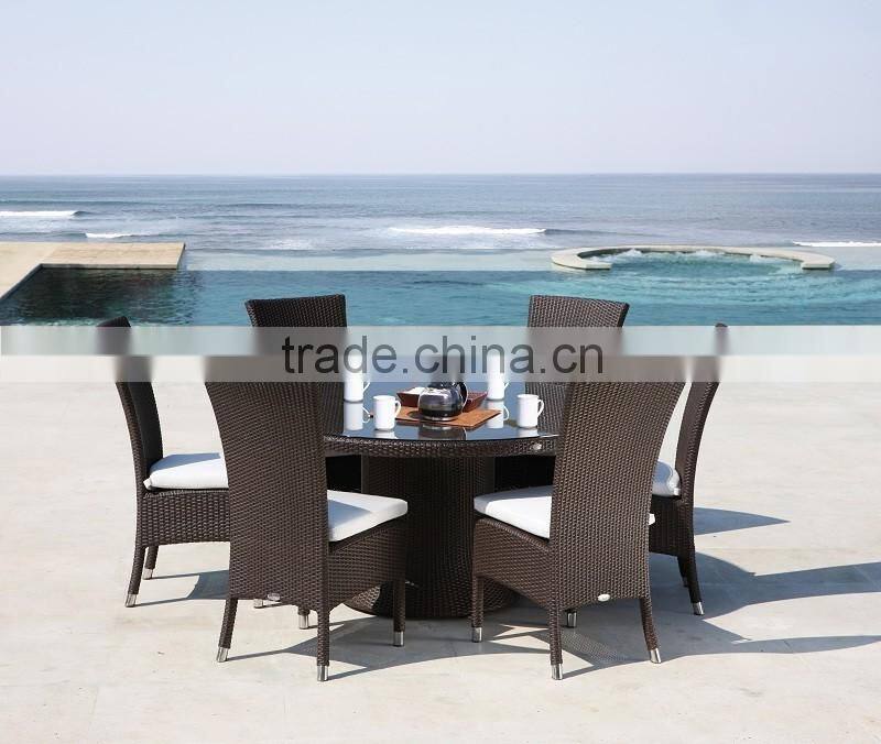 Wholesales synthetic rattan furniture dining set - Patio outdoor dining set