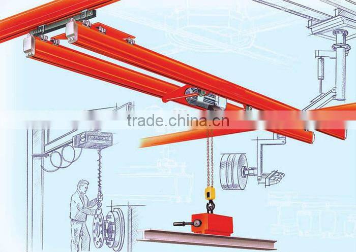 0.5-3 ton single beam suspension kbk crane