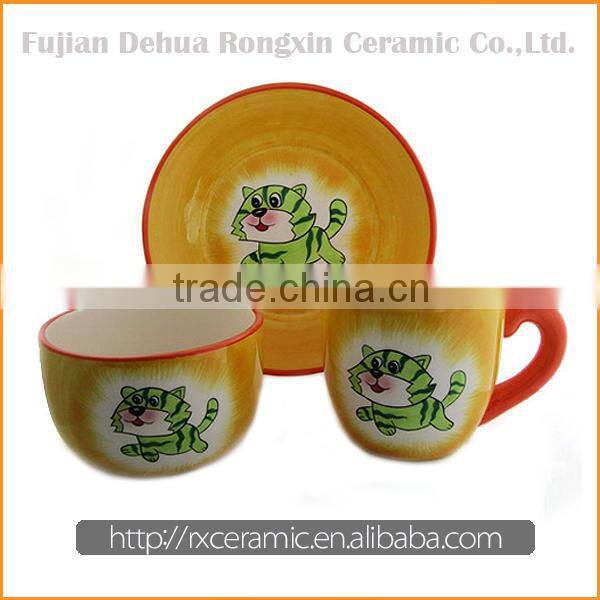 New arrival best price ceramic dinnerware children tableware