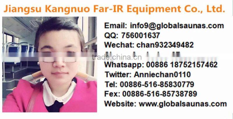 KC approved hemlock health care products infrared half body sauna fitness equipment alibaba china