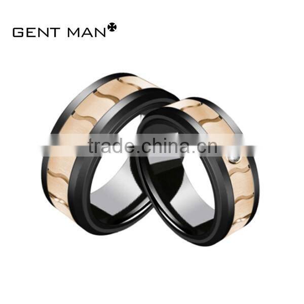 Coolman Newest zirconia ceramic ring wedding ring moroccan black ceramic ring ceramic jewelry designs