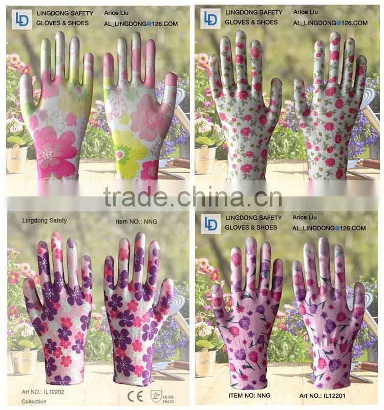 knitting coated with PU gloves