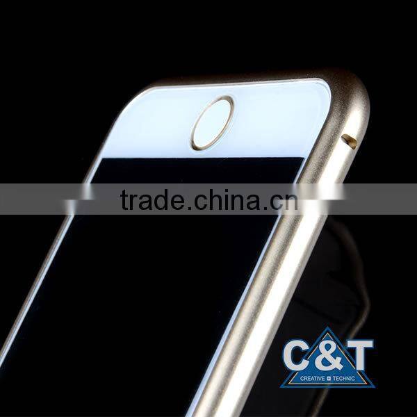 C&T Premium Silver Aluminum Metal Bumper Frame Case for Apple iPhone 6 (4.7-inch) , For iPhone 6 Iron Bumper