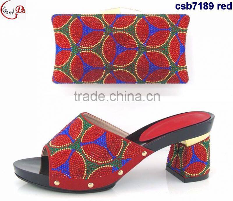 CSB7189-yellow New designs of high heels shoes/ladies shoes / shoes and bag match for wedding/party