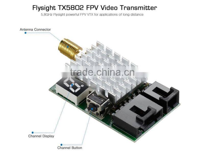 G2909 flysight TX5802 5.8GHz 200mW Wireless AV fpv Transmitter av sender for rc drone