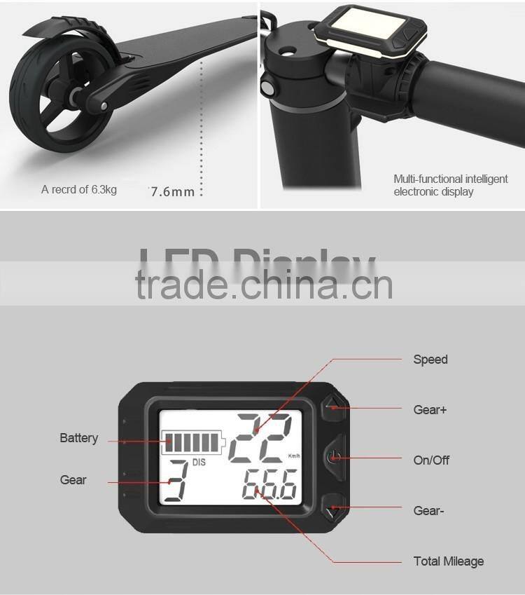 2016 New Products Carbon Fiber Folding Lightest electric motorcycle With Good Quality