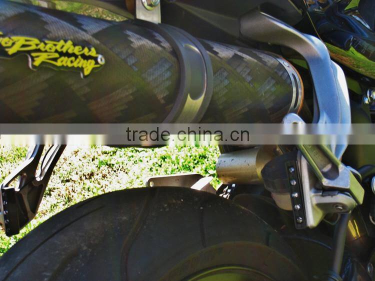 4x Universal Motorcycle Black 5 LED Turn Signal Indicators Blinker Amber Light