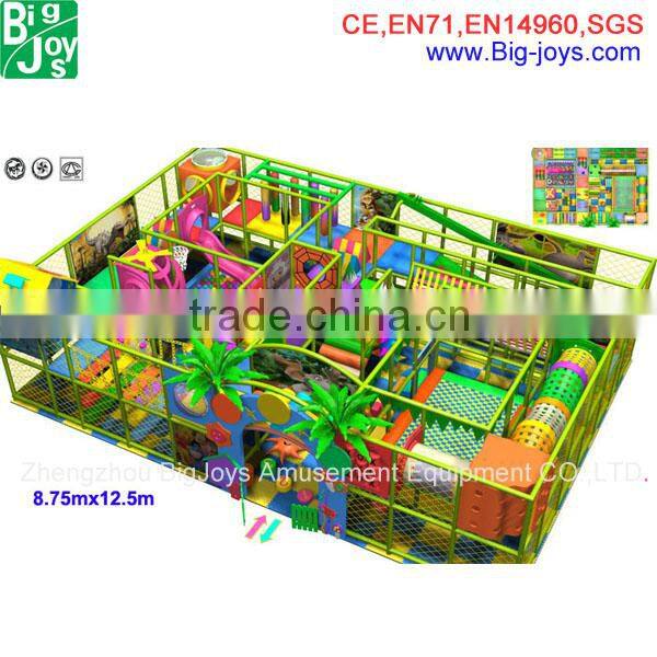 commercial kids indoor tunnel playground equipment, 2 floor tunnel indoor playground for sale