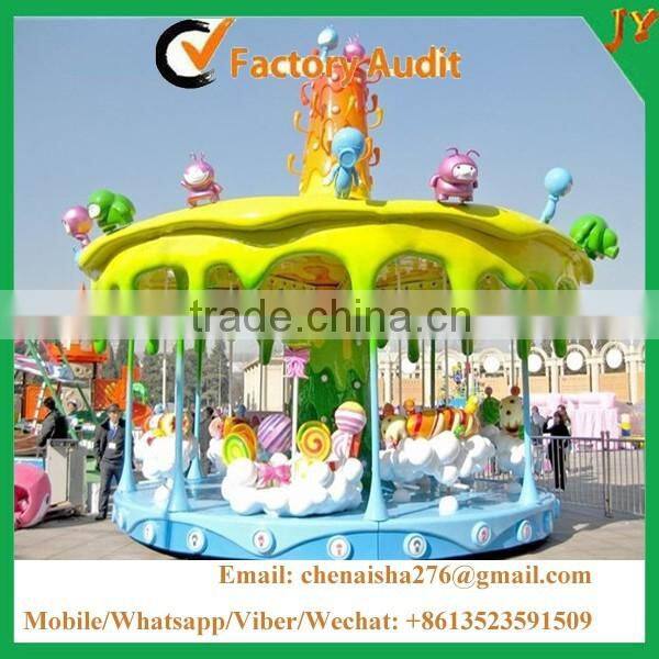 China amusement park playground equipment merry go around attraction carousel for sale