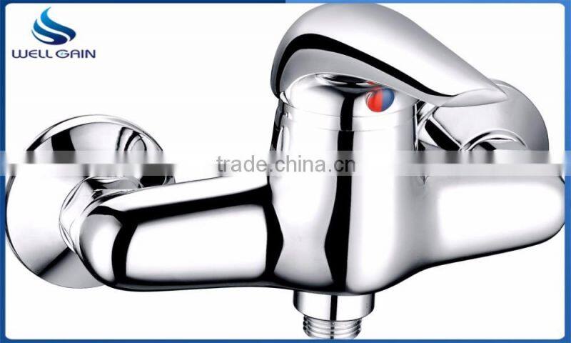 Classic lavatory single zinc handle brass body basin faucet decked chrome plating wash basin mixer