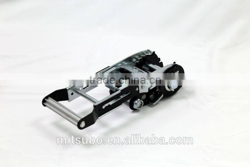 2" Steel Extendable Cargo Lashing Tie Down Strap Ratchet Buckle