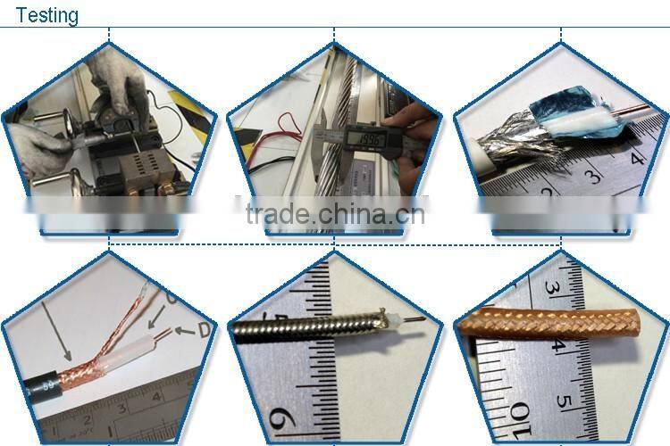 factory price 75ohm rg series 14AWG copper/CCS conductor PE/PVC jacket rg11 coaxial cable