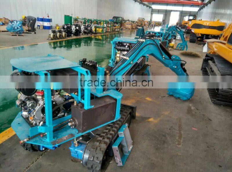 China hot sale new used mini excavator 0.8 ton farm garden excavator with backhoe