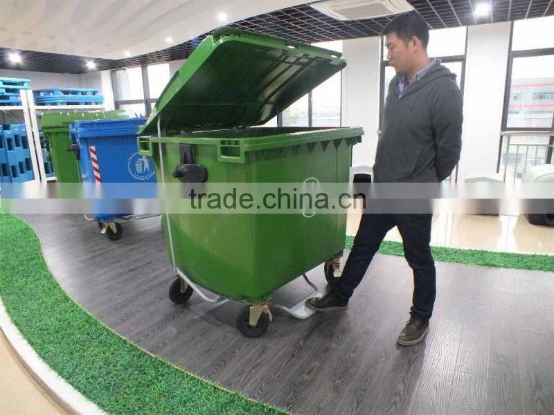 1100 Liter Plastic mobile Waste Container