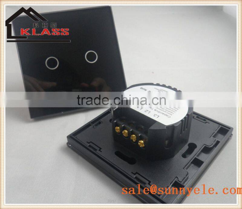 EU AND UK Single Live Line smart Touch Sensor Switch CE AND ICE for apartment and hotel