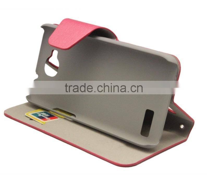 wallet case flip cover for Alcatel One Touch idol mini