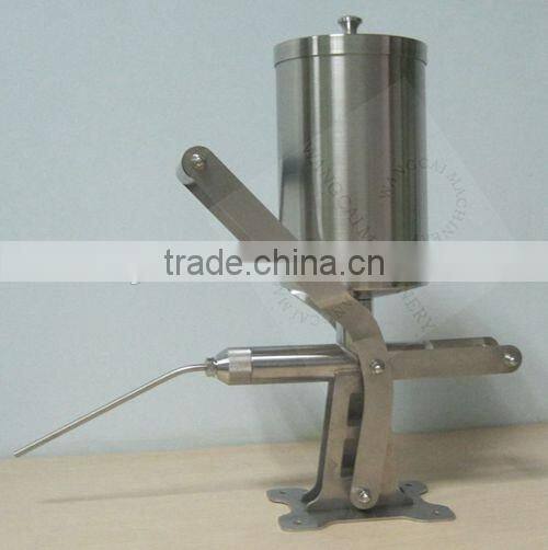 2015 hot sale 3.2L manual filling machine/nutella filler/churro filler machine
