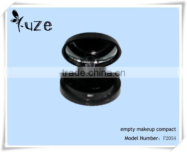 Empty compact powder case with compact mirror
