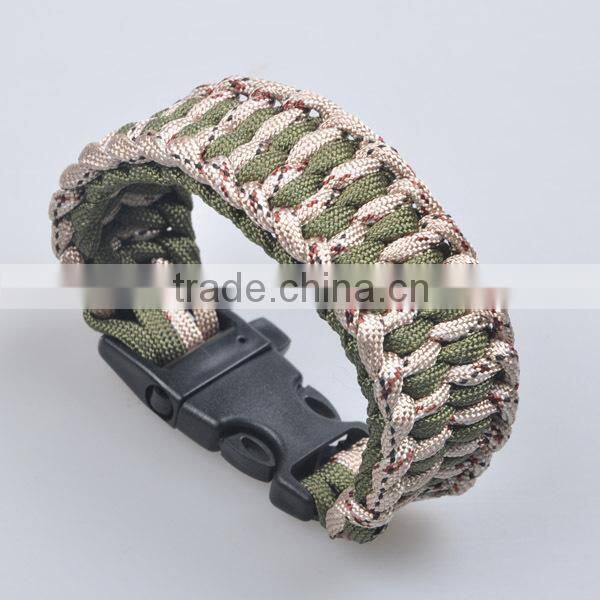 550 paracord bracelet with whistle buckle, supplies wholesale paracord