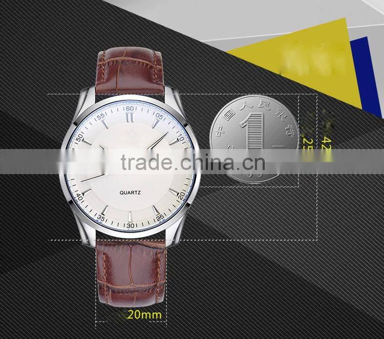 Luxury New Arrival Factory Price Business Men Leather Watch