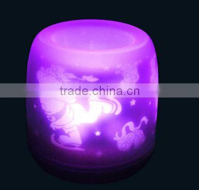 Christmas ornament plastic led christmas candle