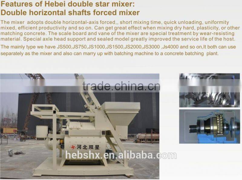 Construction Euipment Smart Design JS1000 Concrete Mixer
