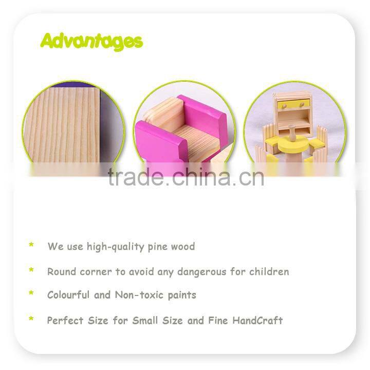 Hot Wooden Mini Dollhouse Furniture