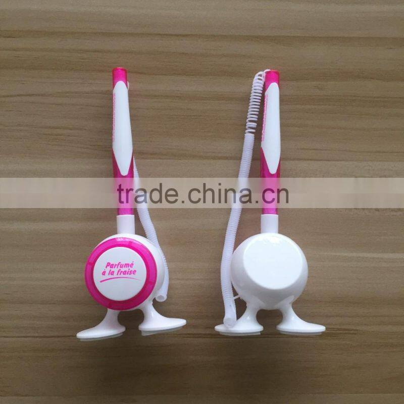 plastic promotional pink color table desk ball pen