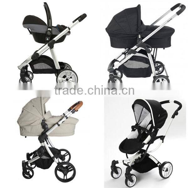 Reversible seat and Suspension air wheels deluxe Baby Stroller 2 in 1