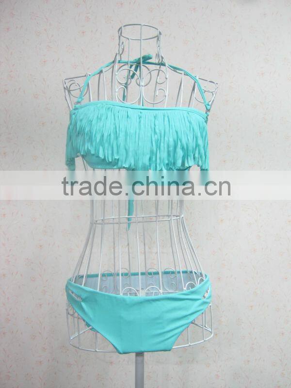 No MOQ Fringe Tassel Swimwear Paypal Accept Wholesale Brazilian Bikinis