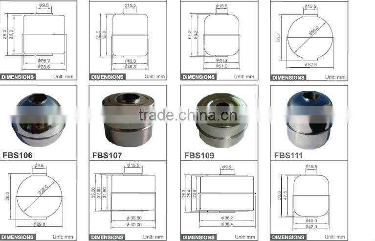 float level switch ball