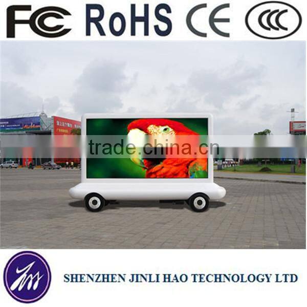 P10 mobile truck/trailer/car moving advertising led display for sale