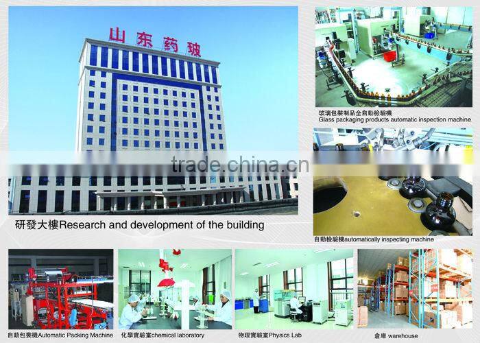 Type I ampules with amber and clear color