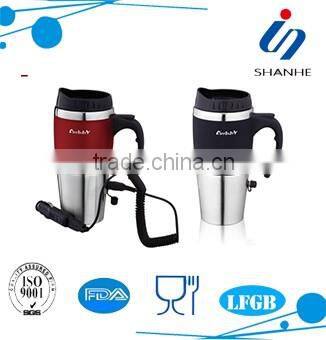 SH505 stainless steel drinking mugs with lid and straw for car