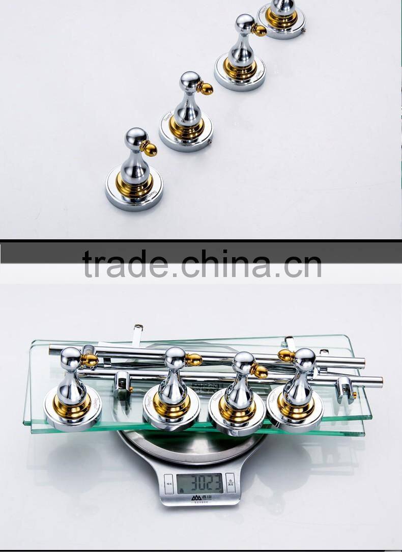 80900 bathroom shelf towels for bathroom Double glass shelf hotel use toilet accessories