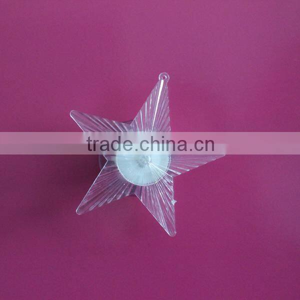 Home holiday decoration changing led light acrylic star home wall decoration stickers