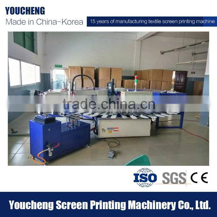 Automatic monochrome/0ne color 24 stations screen Printing Machine for women poplar pentyhose
