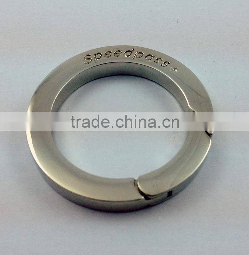 Fashion stainless steel wire gate carabiner,thin carabiner,stainless steel wire key ring carabiner