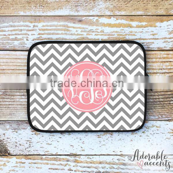 Personalized Chevron Monogram Pad Sleeve