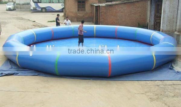 Indoor / Ourdoor Funny Baby Inflatable Swimming Pools 0.6mm - 0.9mm PVC Tarpaulin