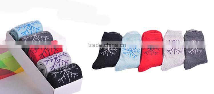16PKSK01 winter warm multi solid colour cashmere sock
