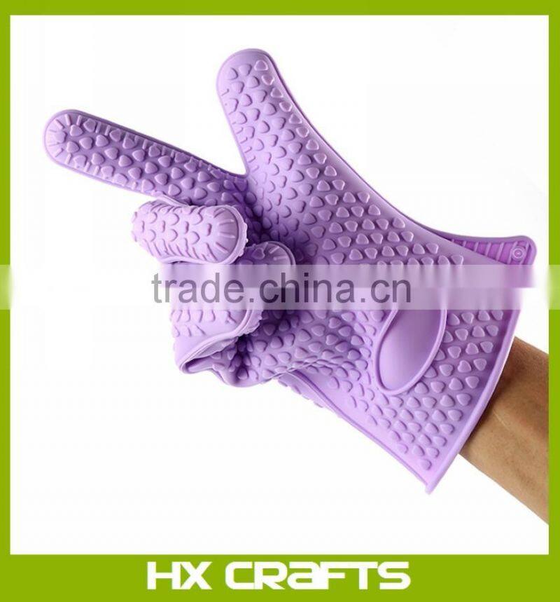 Wholesale high quality silicone oven mitt kitchen cooking oven silicon BBQ glove