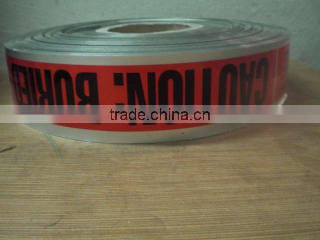 CAUTION BURIED ELECTRIC LINE detectable warning tape