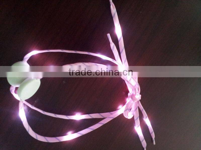 Nylon led flashing shoelaces